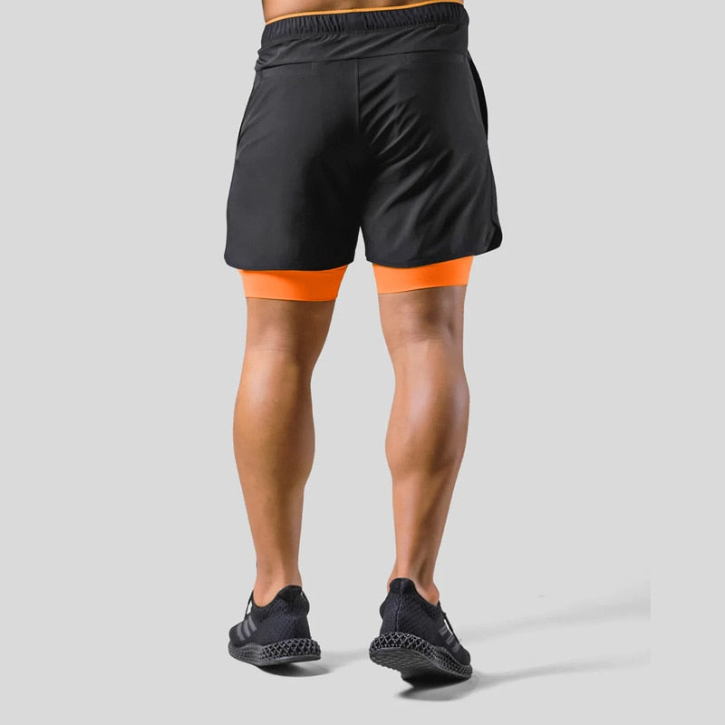 Keir - Herren-Trainingshose mit eingebauten Kompressionsshorts