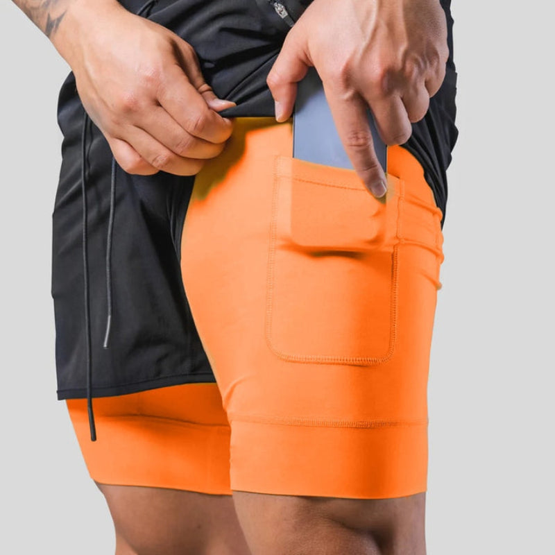 Keir - Herren-Trainingshose mit eingebauten Kompressionsshorts