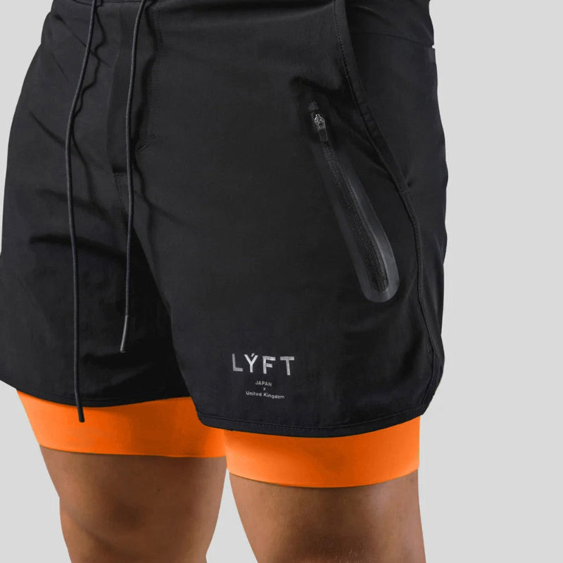 Keir - Herren-Trainingshose mit eingebauten Kompressionsshorts