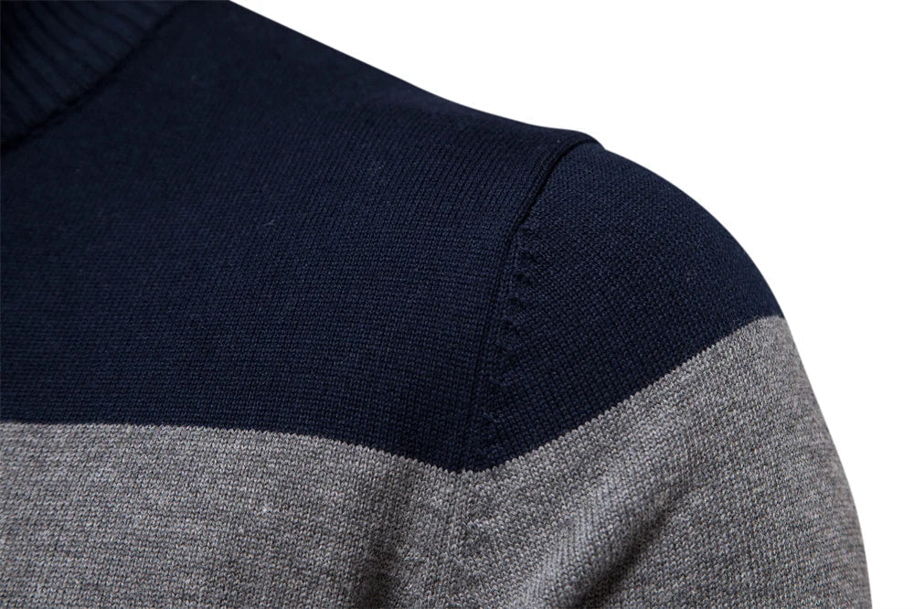 Rook - Männer-Pullover mit Viertel-Zipper