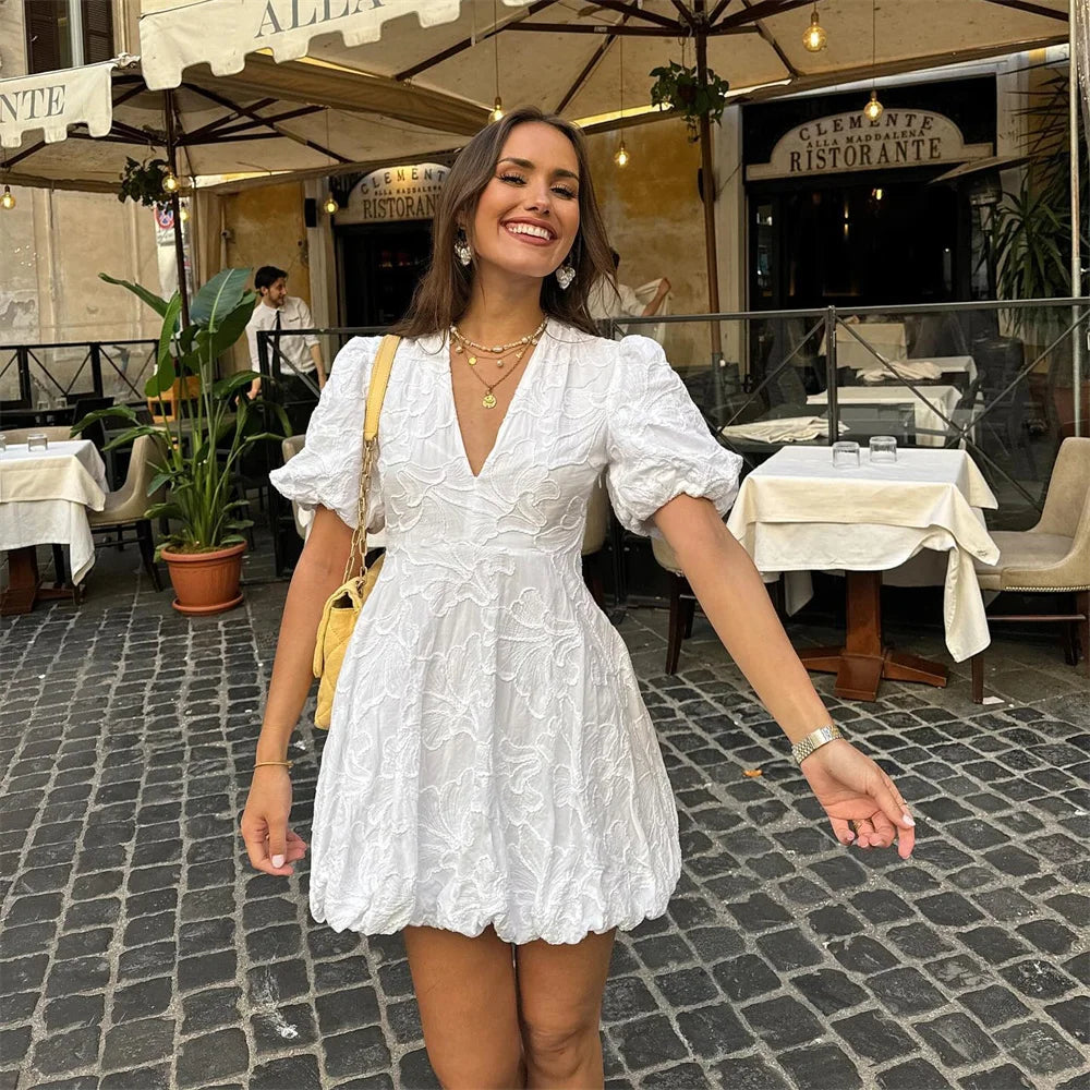 Gytha - Schickes weißes Kleid für Damen
