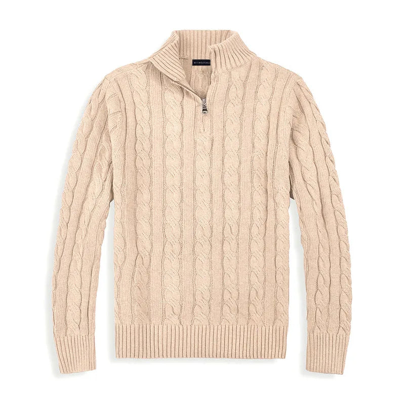 Adrien - Pullover mit halbseitigem Reißverschluss