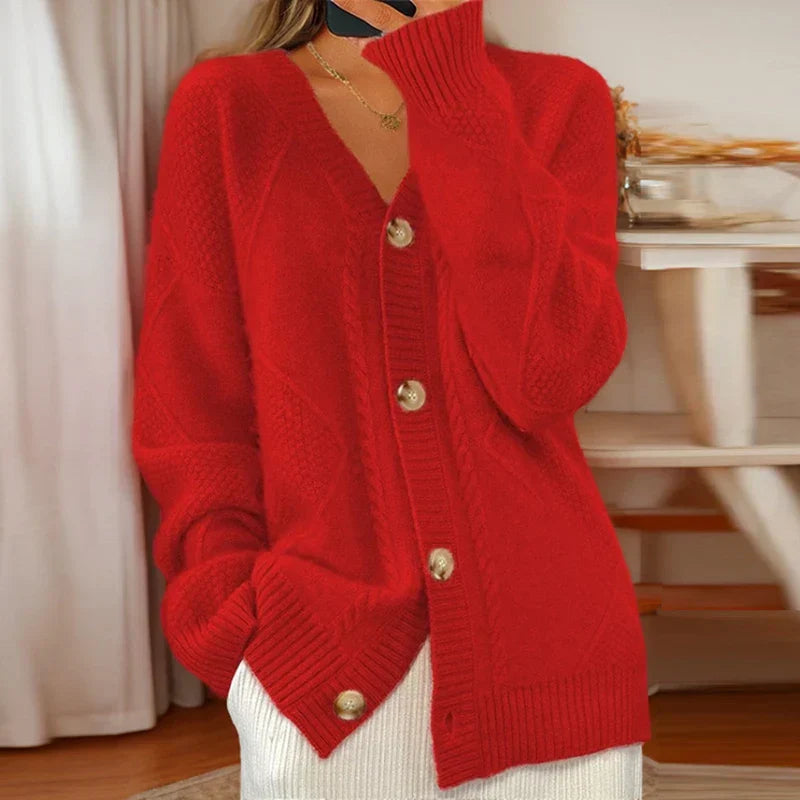 Eloise - Stilvoller Cardigan mit Knopfleiste