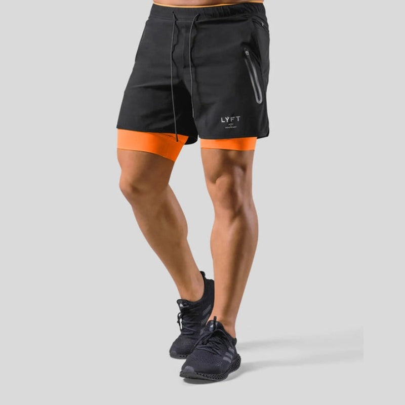 Keir - Herren-Trainingshose mit eingebauten Kompressionsshorts