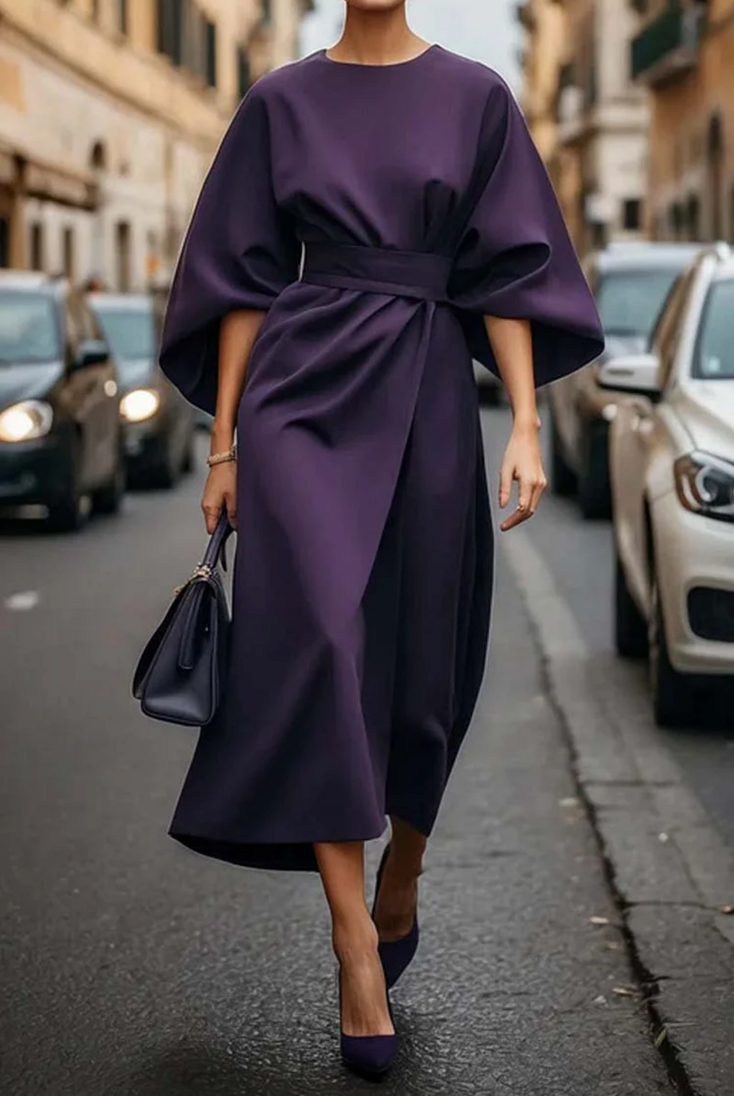 Clare - Stilvolles Maxikleid mit Gürtel