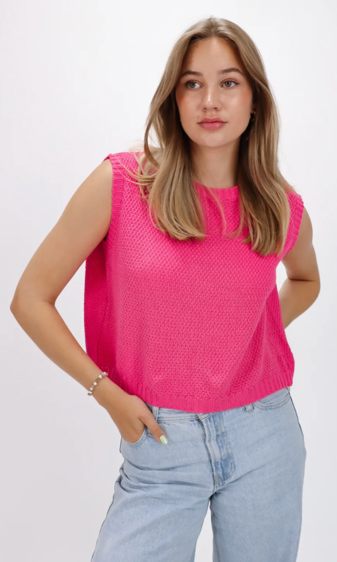 Irene – Stricktop Offener Rücken