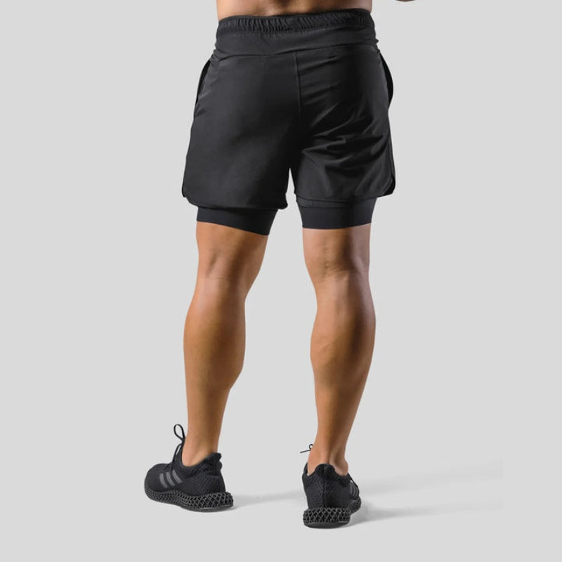 Keir - Herren-Trainingshose mit eingebauten Kompressionsshorts