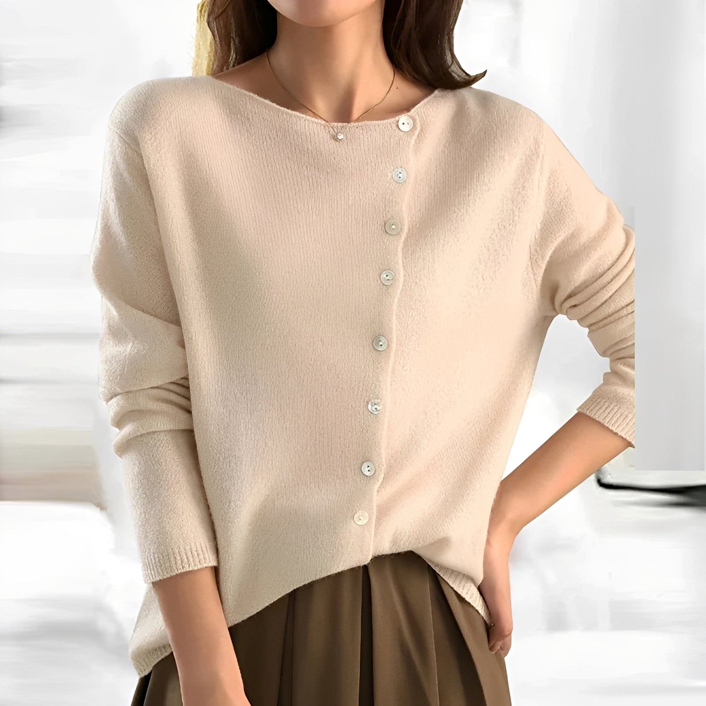 Lorena - Eleganter Pullover mit feiner Strickstruktur für Damen