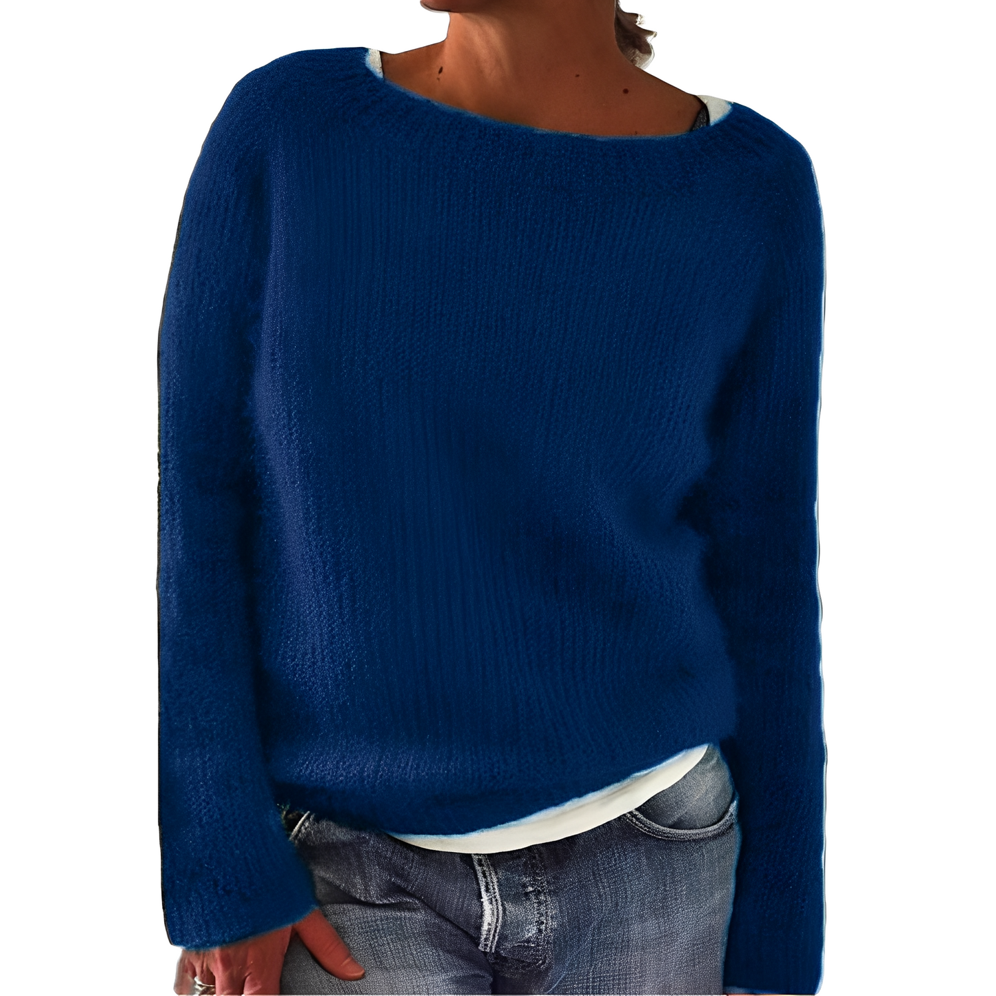 Angelia - Lässiger, warmer Pullover aus weichem Strick für Damen
