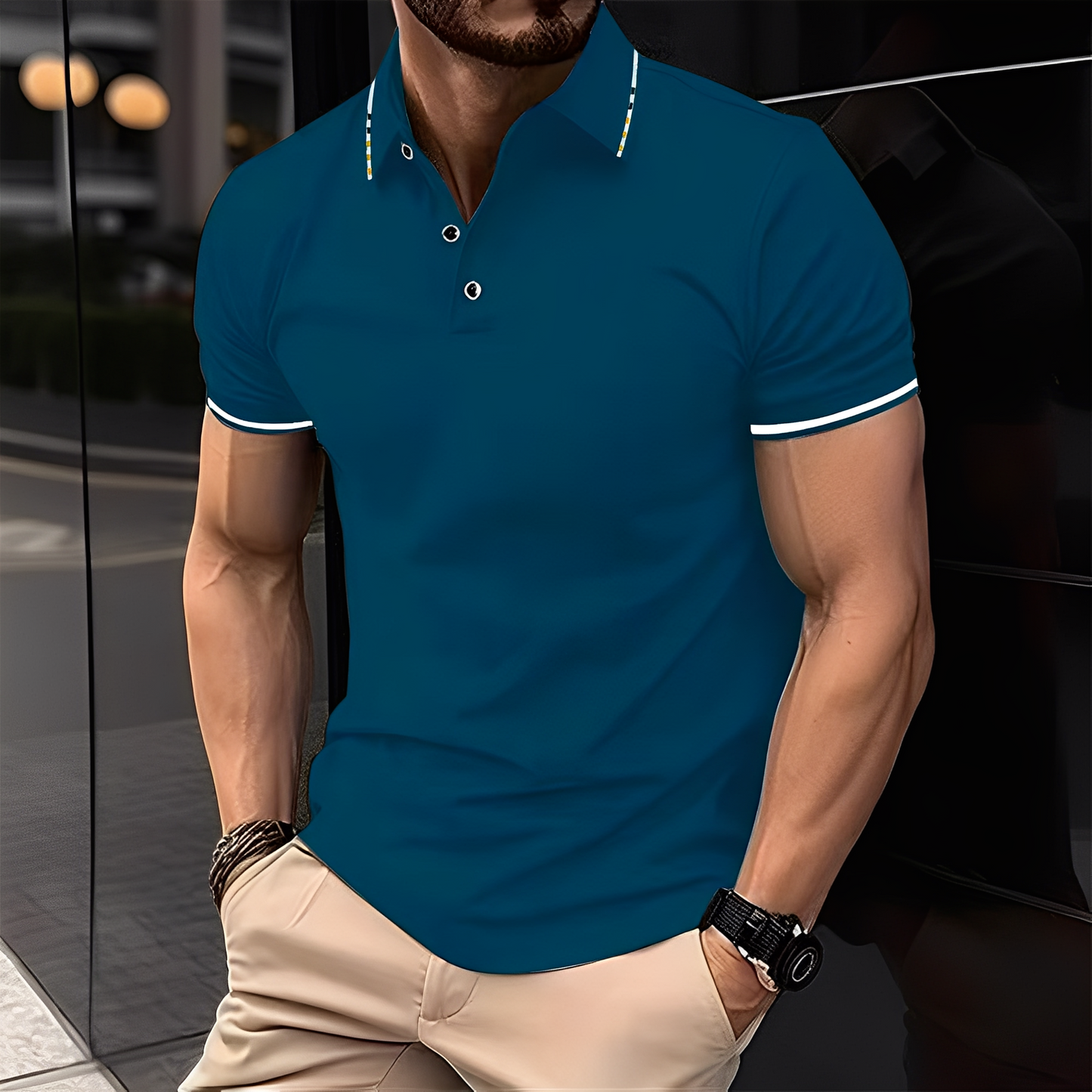 Mervyn - Lässiges, kurzärmeliges Sport-Poloshirt für Herren