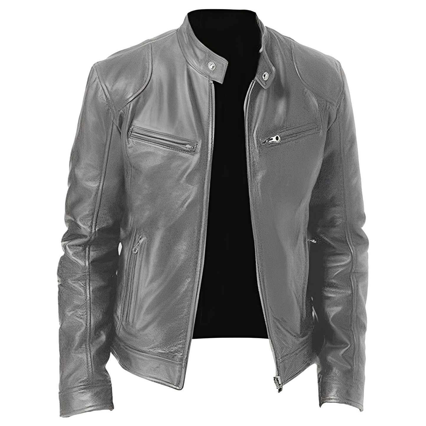 Jaron - Lässige PU-Lederjacke für Herren