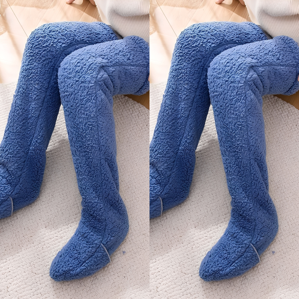 Camellia - Warme, überknielange Wintersocken für Damen