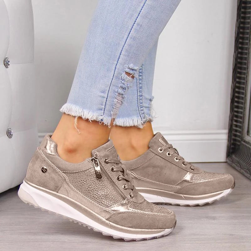 Livia – Reißverschluss-Sneaker mit Komfortsohle