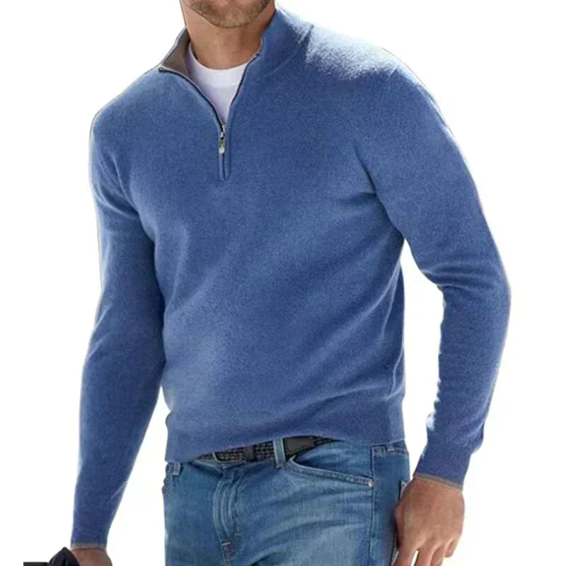 Agustín - Eleganter Herrenzipp-Pullover