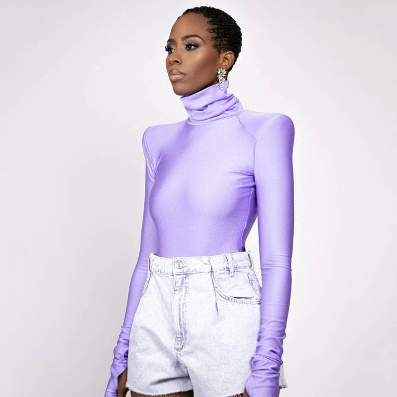 Ellery - Rollkragen-Bodysuit mit Schulterpolstern für Damen