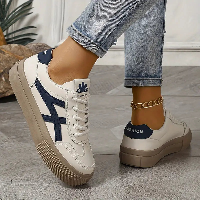 Naomi - Damen Plateau-Sneaker im Retro-Stil