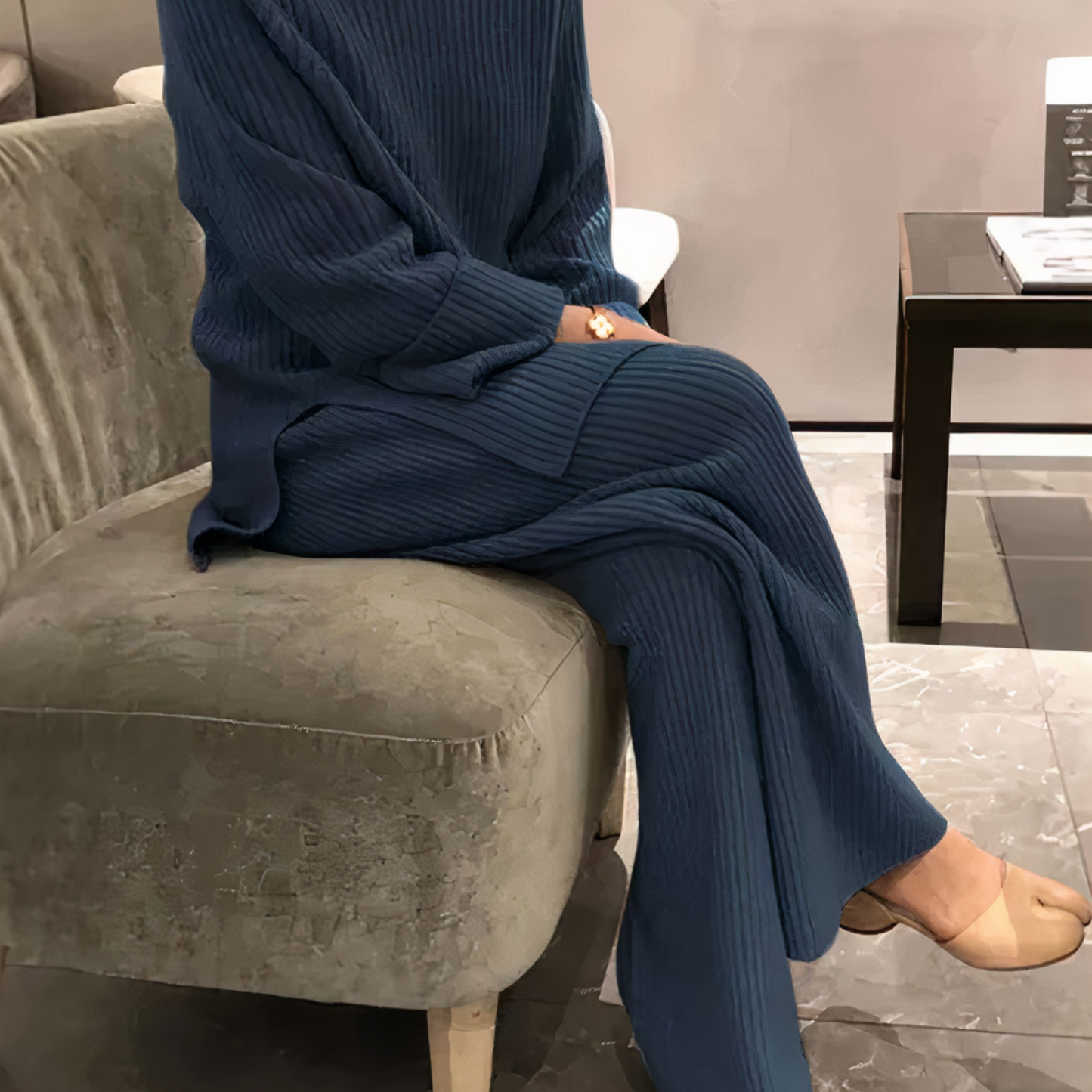 Samantha – Lässiges Strick-Set aus Pullover & Hose