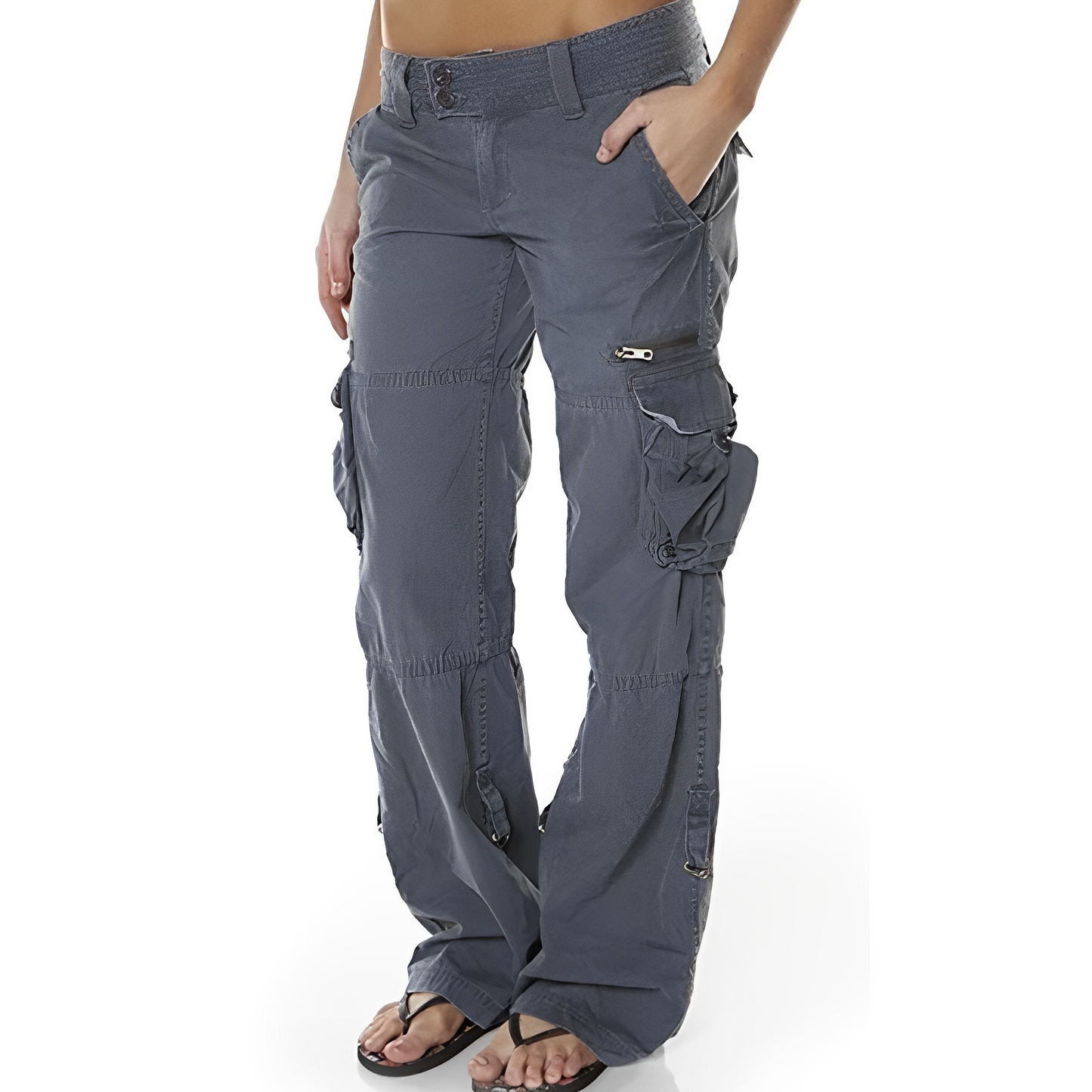 Aubrey - Lässige Cargo-Hose mit Gummizug für Damen