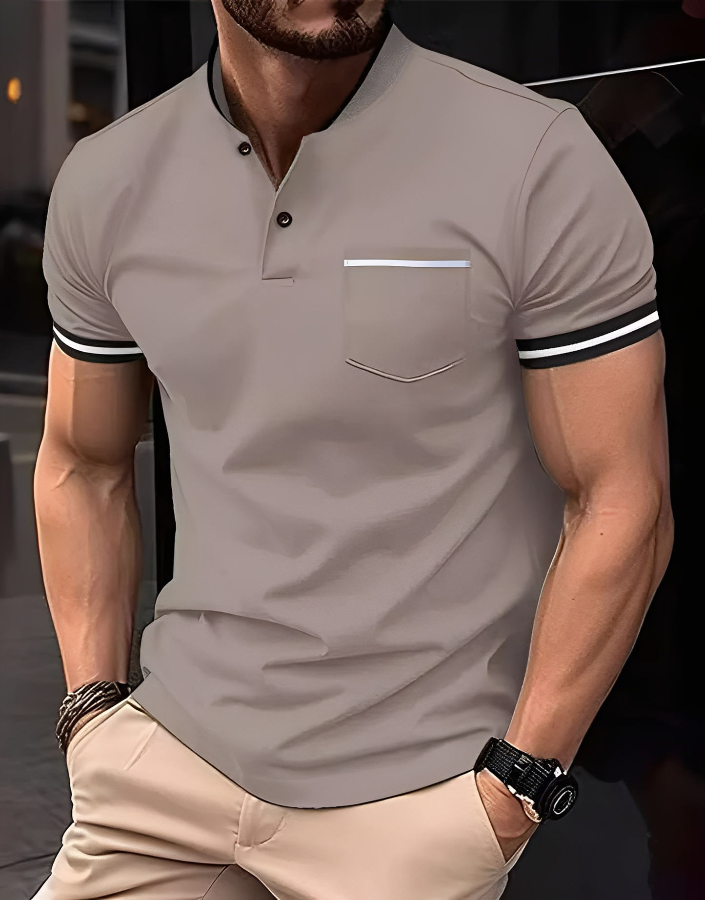 Wilford - Stilvolles Baumwoll-Poloshirt mit Tasche für Herren