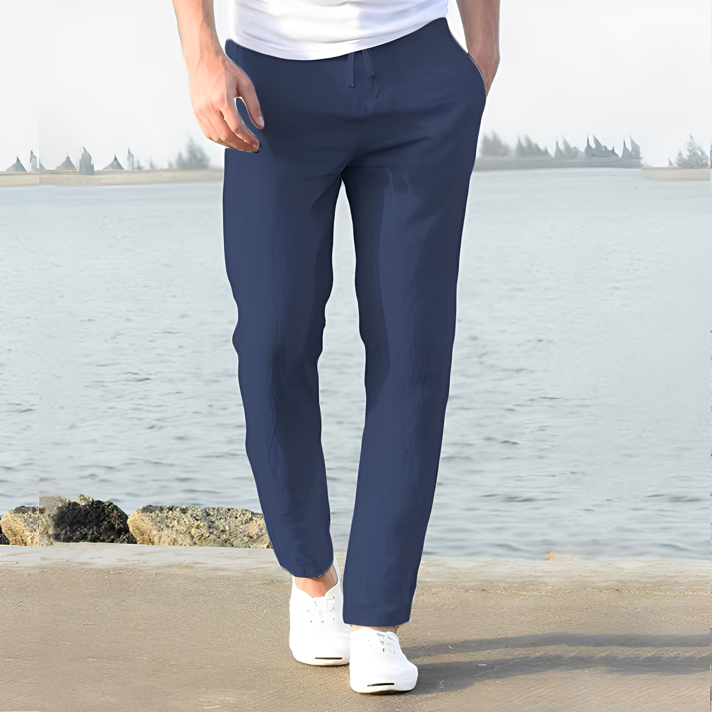 Domenic - Bequeme Leinenhose für Herren