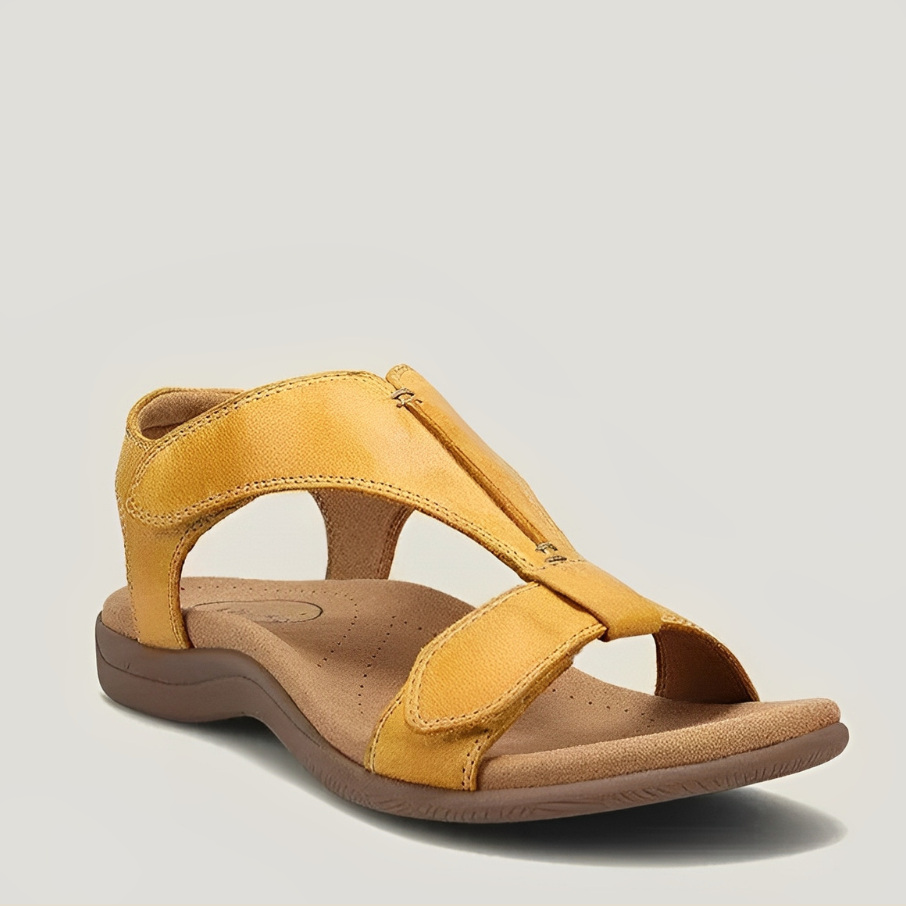 Rosemarie - Orthopädische Keilsandaletten aus Leder für Damen