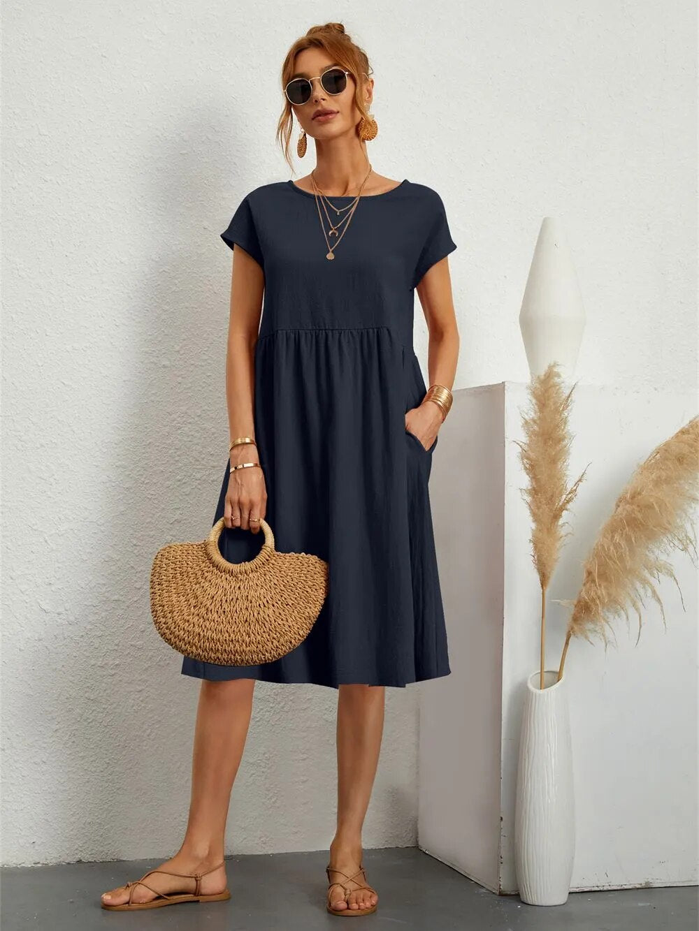 Sol - Damen elegantes Kleid