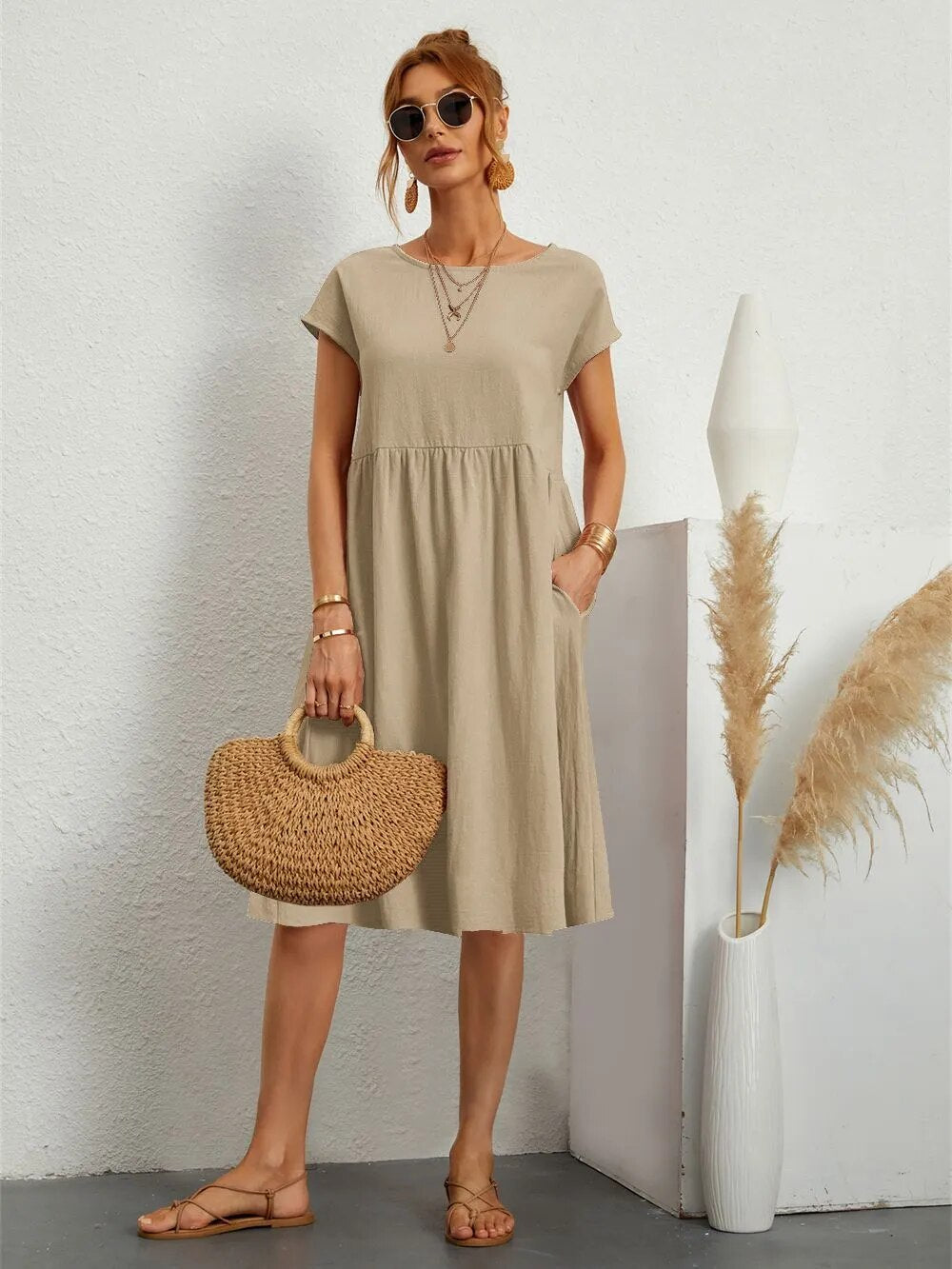 Sol - Damen elegantes Kleid