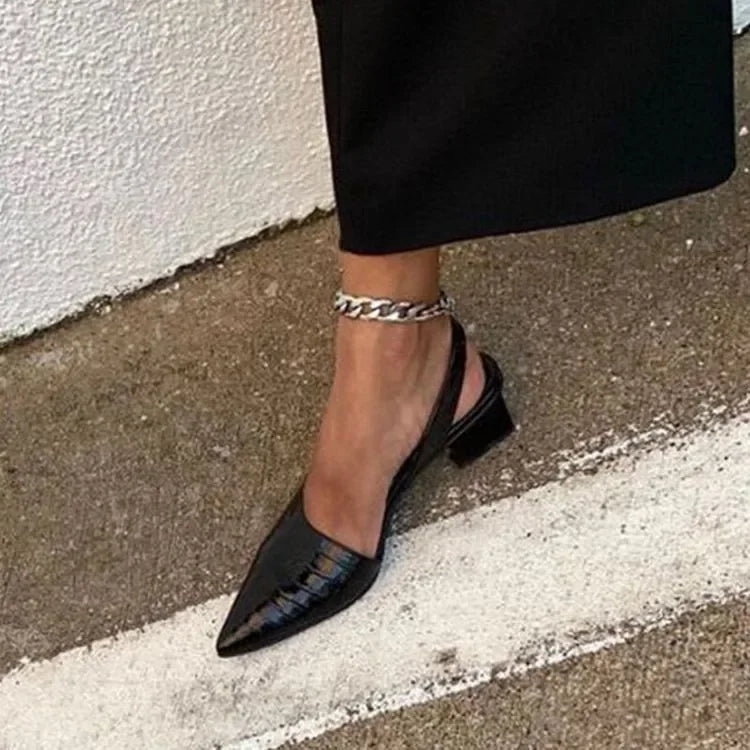 Caroline - Bequeme Slingback-Absatzschuhe für Damen