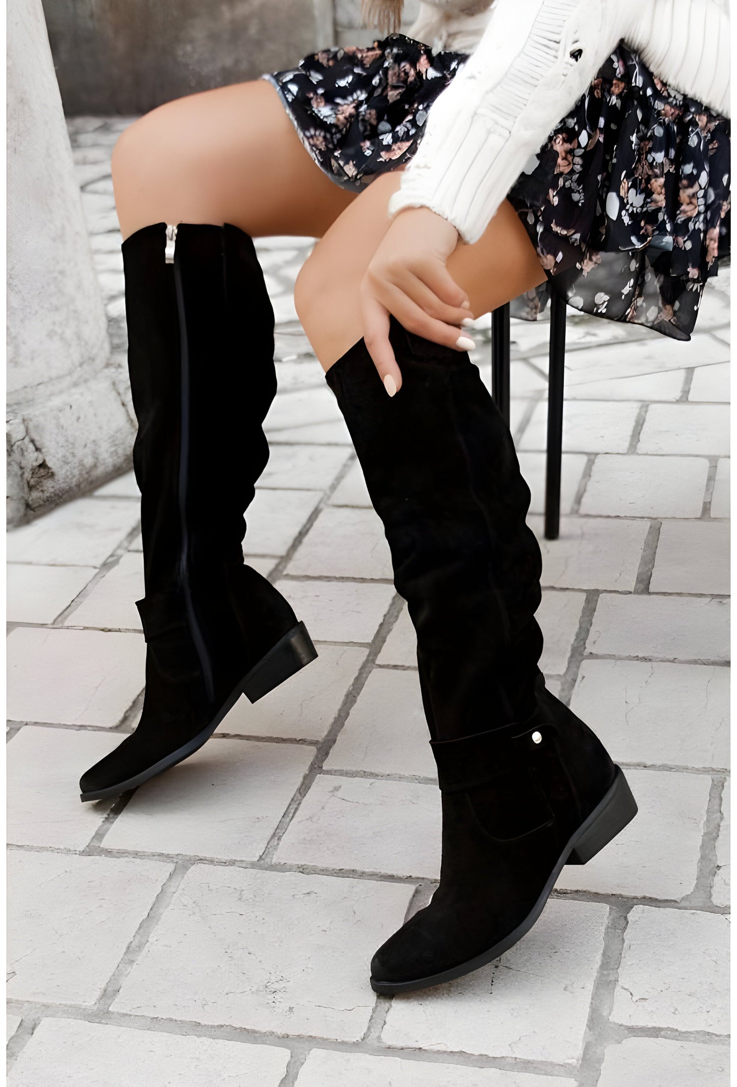Sofia – Kniehohe Lederstiefel