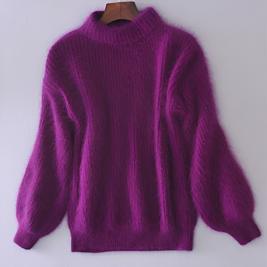 Brenda – Vintage Pullover im Angora-Look