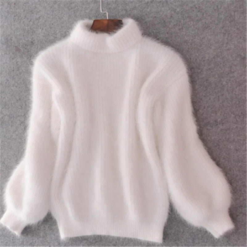 Brenda – Vintage Pullover im Angora-Look