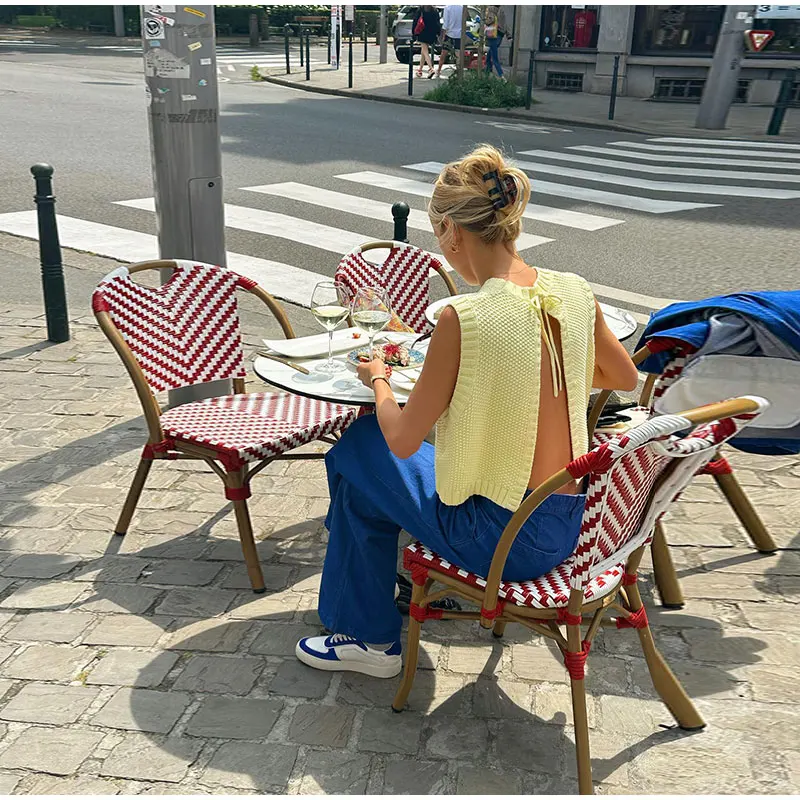 Irene – Stricktop Offener Rücken