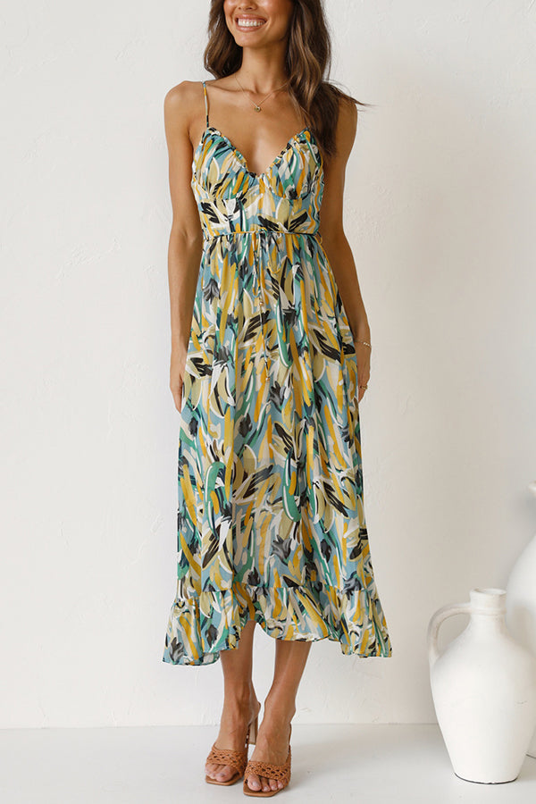 Charité – Farbiges Midi-Kleid