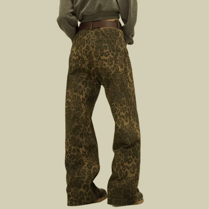 Arianna- Trendige Leoparden-Jeans, Markanter Print
