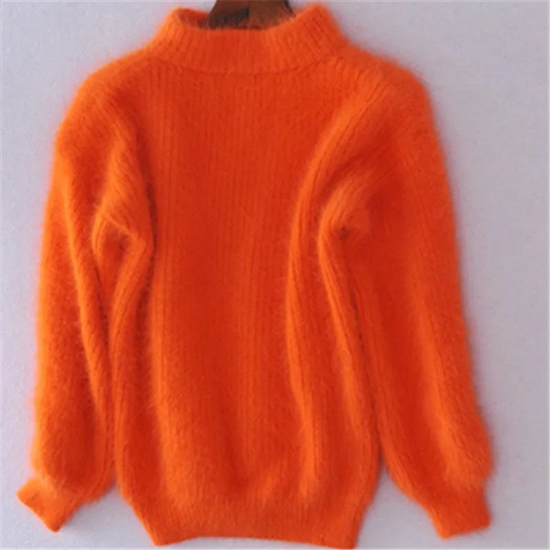 Brenda – Vintage Pullover im Angora-Look