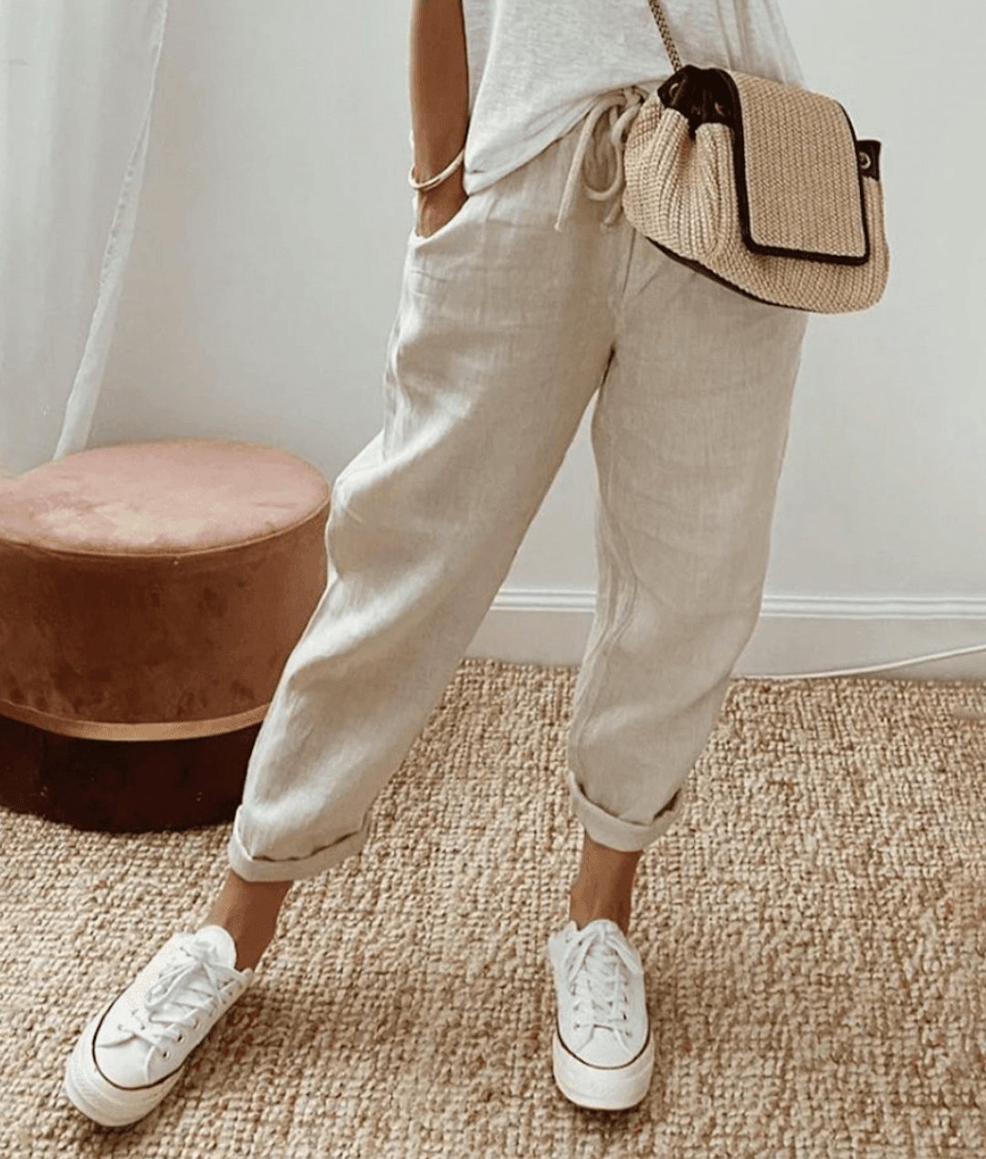 Bella - Schicke Hose aus Baumwoll-Leinen-Mix