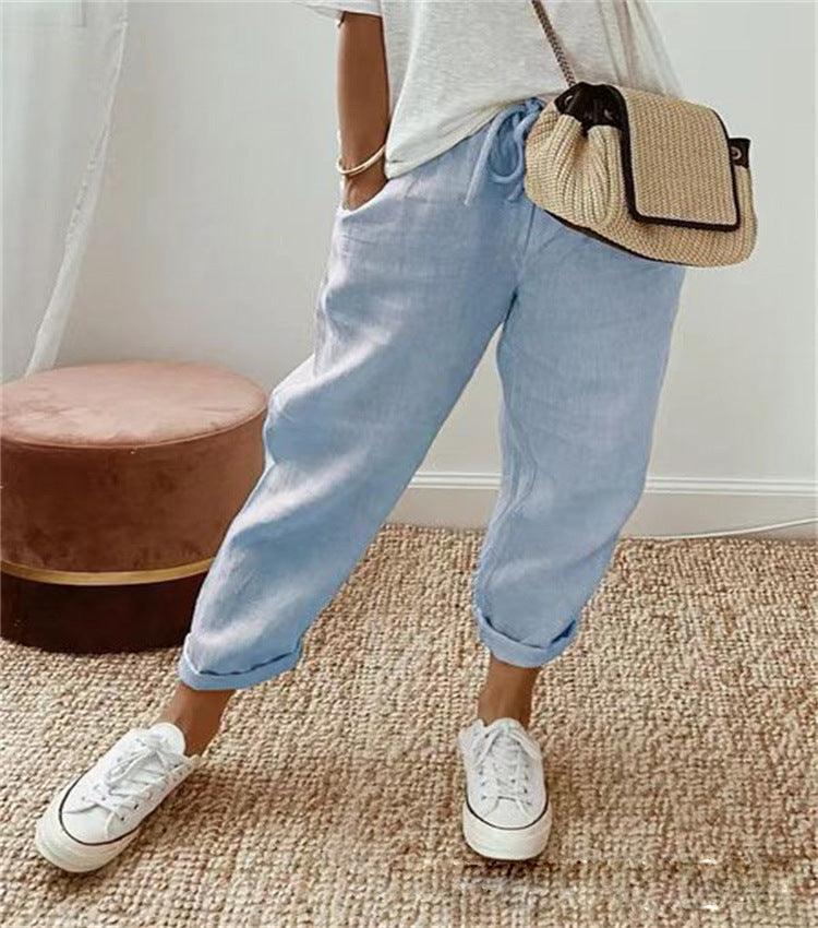 Bella - Schicke Hose aus Baumwoll-Leinen-Mix