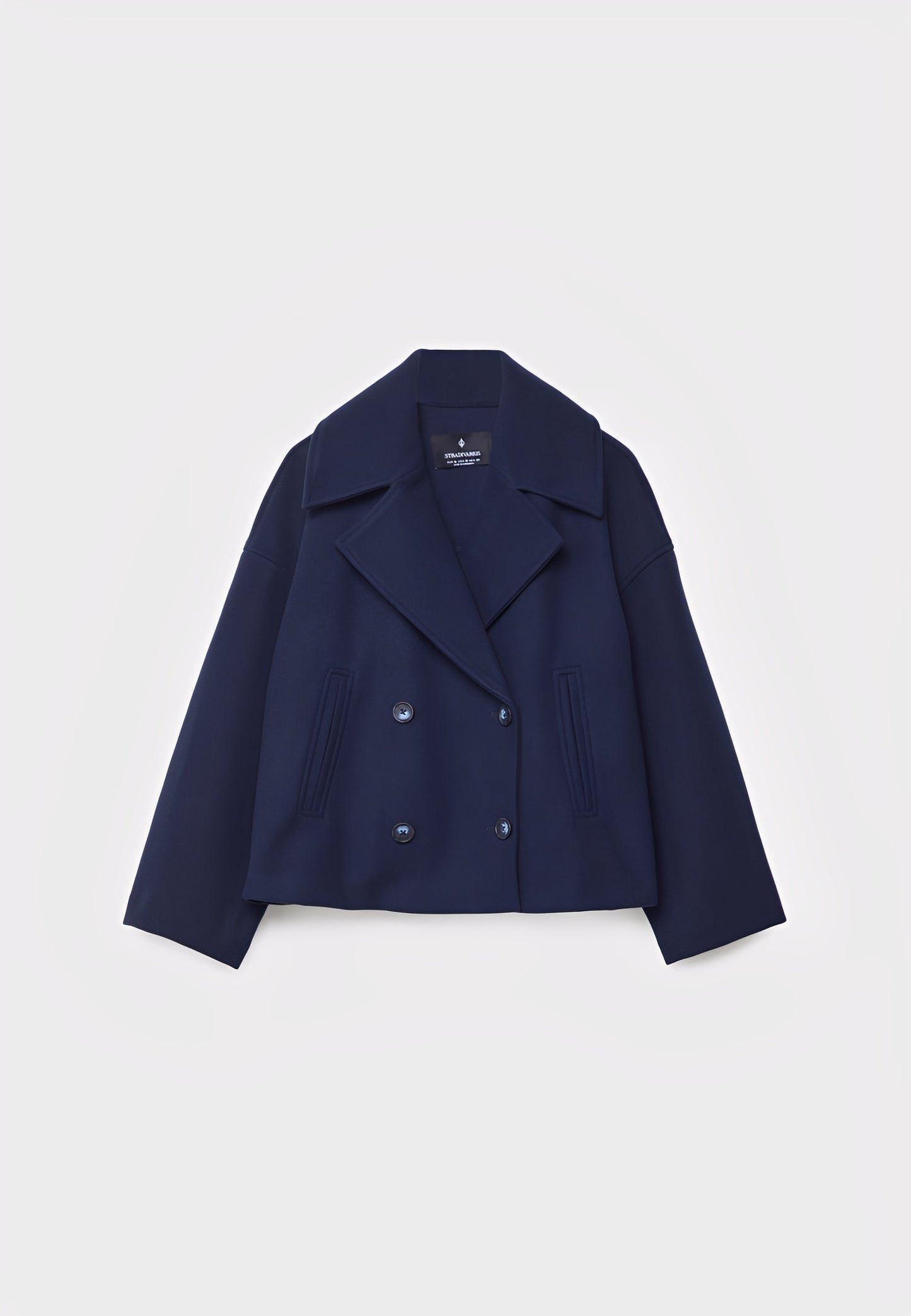 Claire – Modische Kurze Zweireihige Jacke