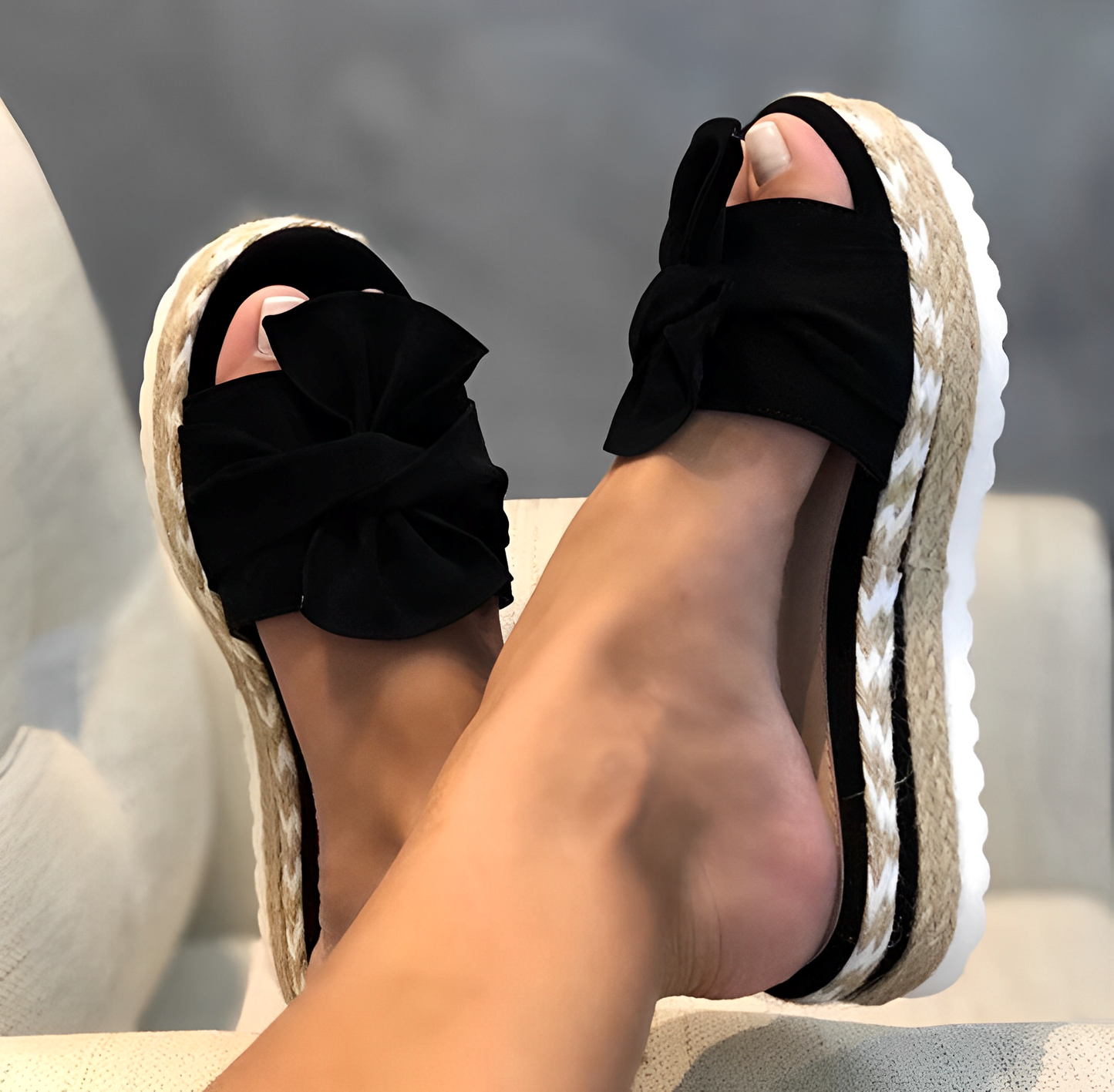 Arleen - Lässige Sandalen mit Schleife für Damen