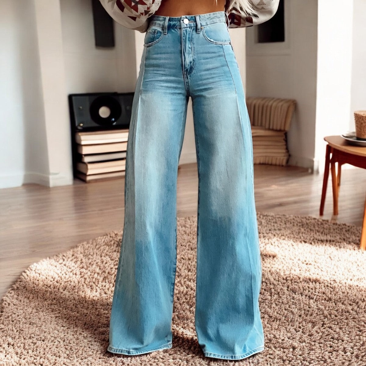 Hannah – Weit Geschnittene Hose mit Blumenprint