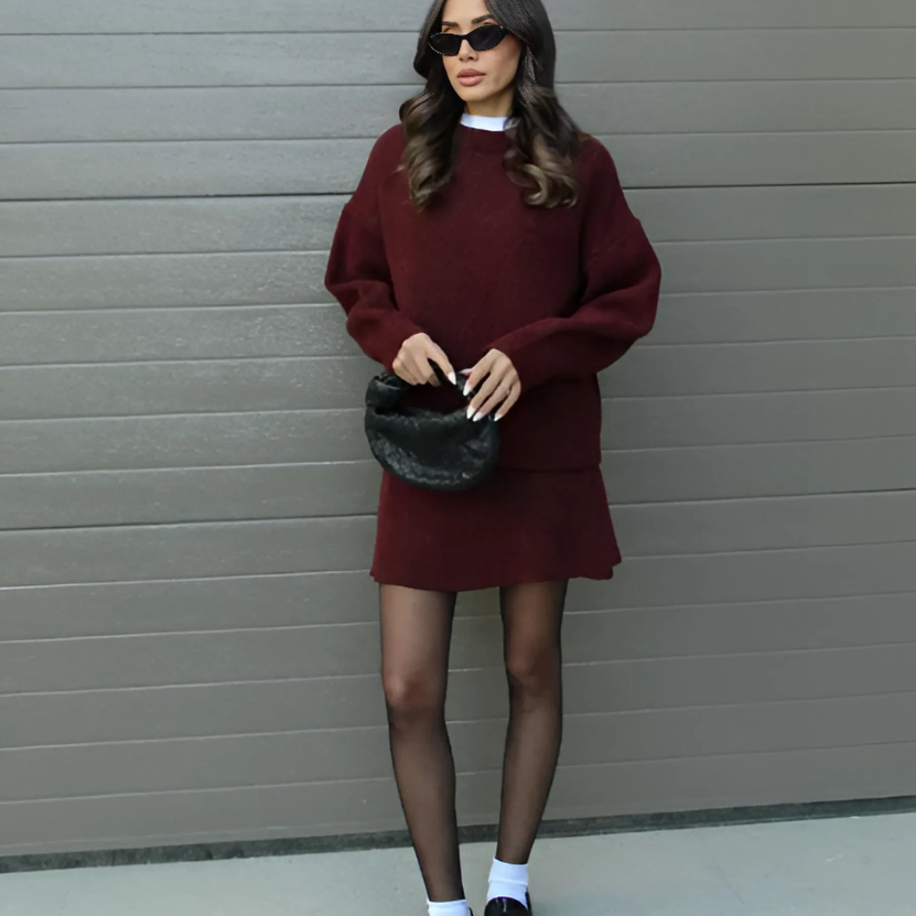 Amelie – Rock und Pullover Set