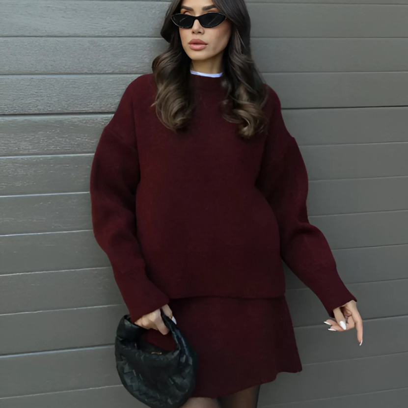 Amelie – Rock und Pullover Set
