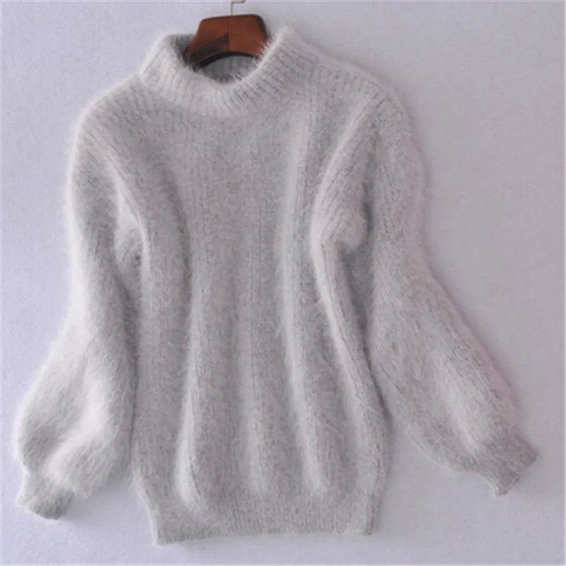 Brenda – Vintage Pullover im Angora-Look