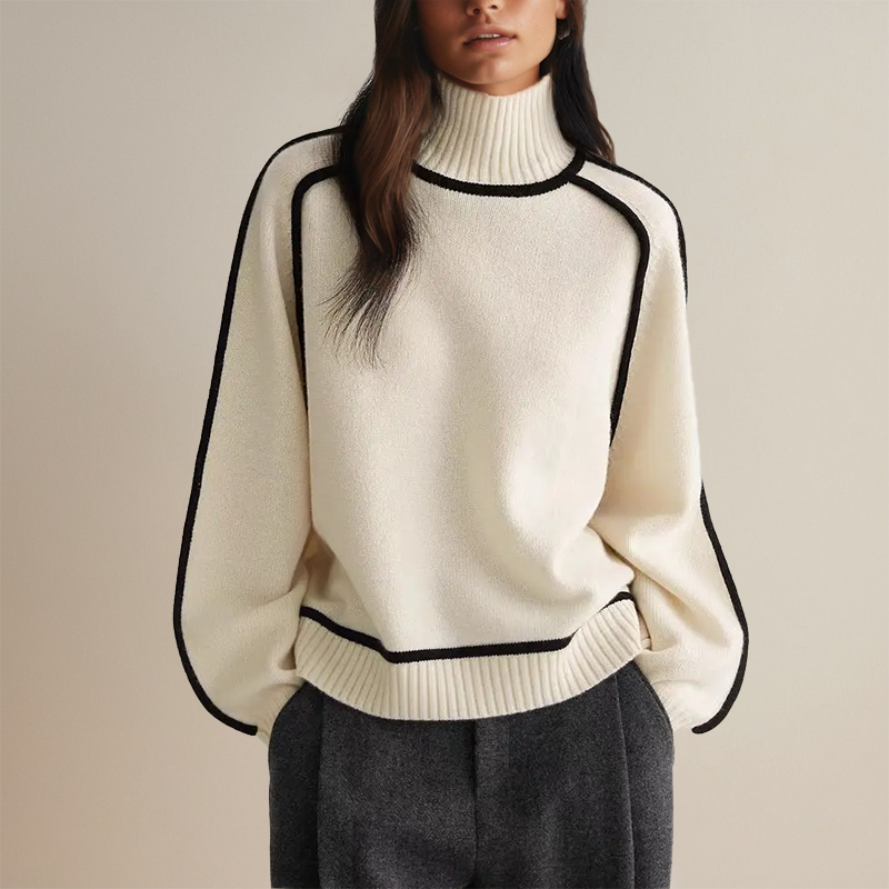 Aurora - Bequemer Damen Rollkragenpullover