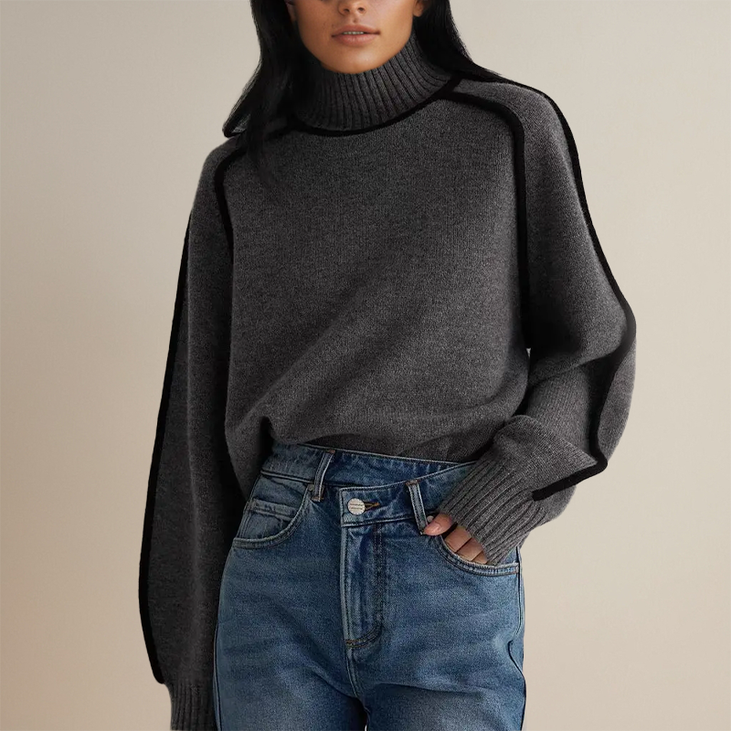 Aurora - Bequemer Damen Rollkragenpullover