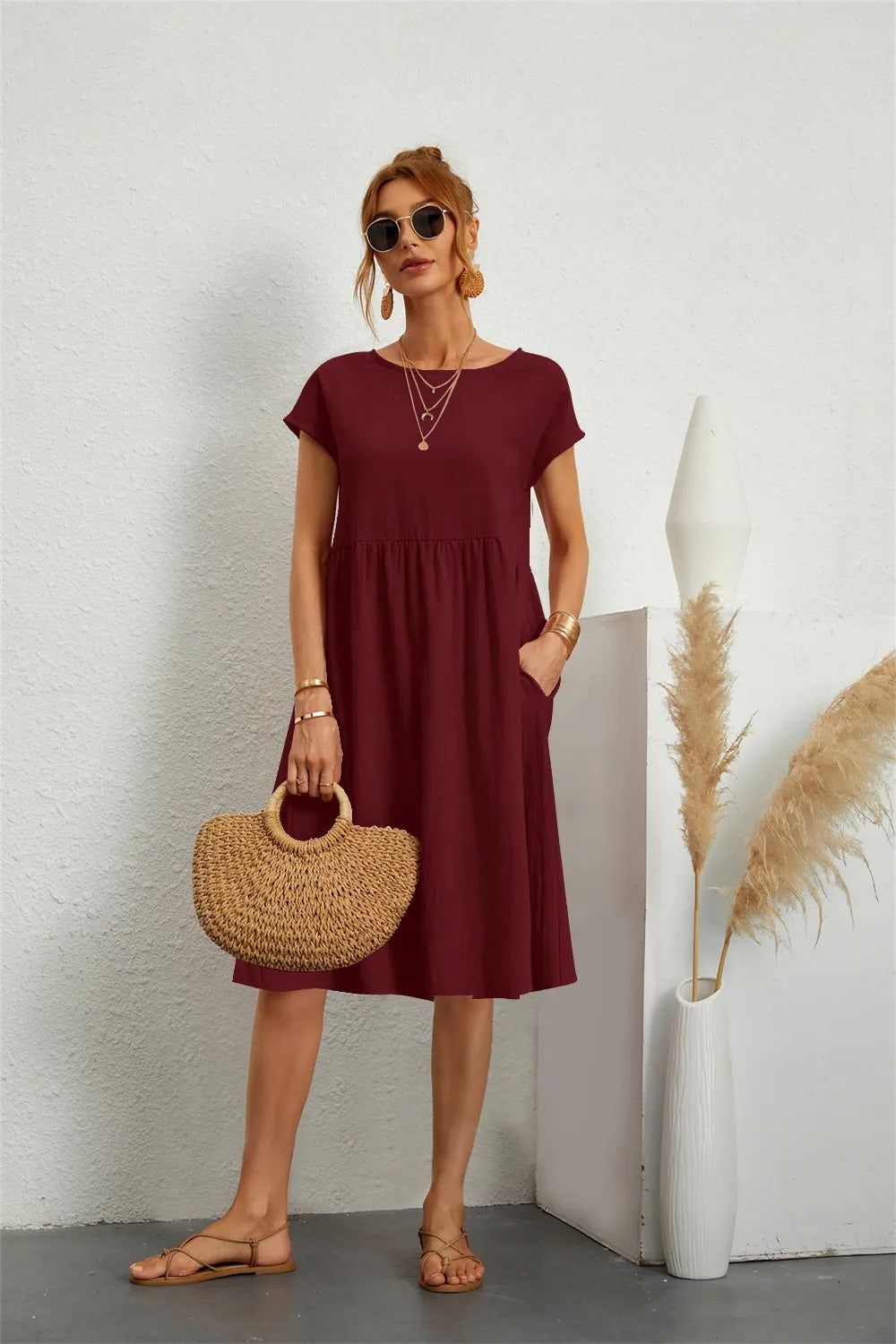 Sol - Damen elegantes Kleid