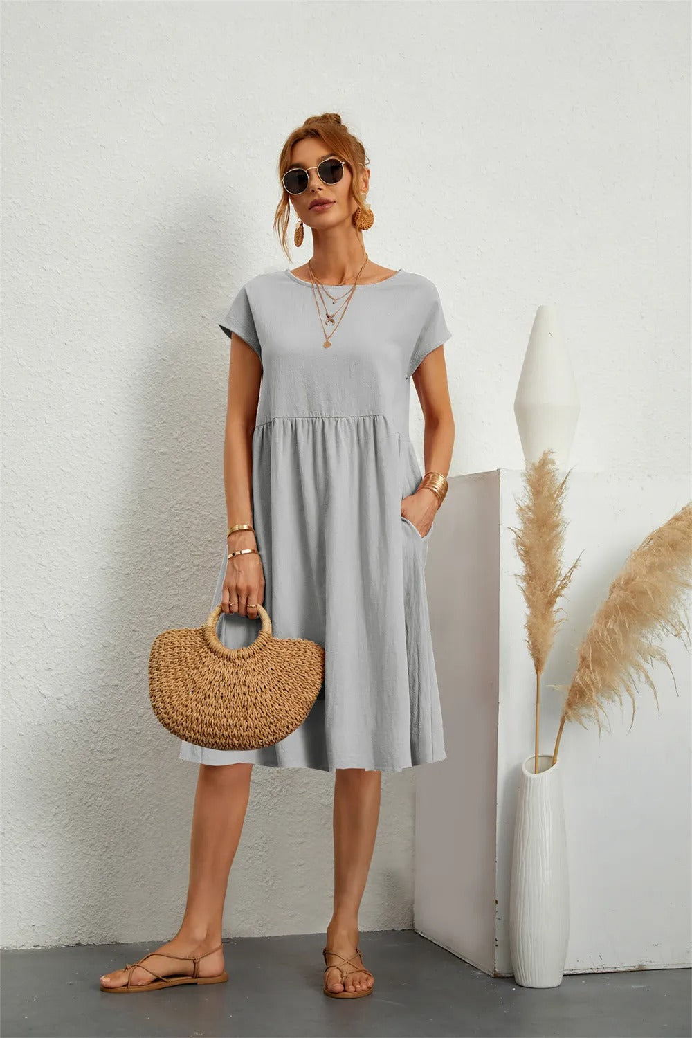 Sol - Damen elegantes Kleid