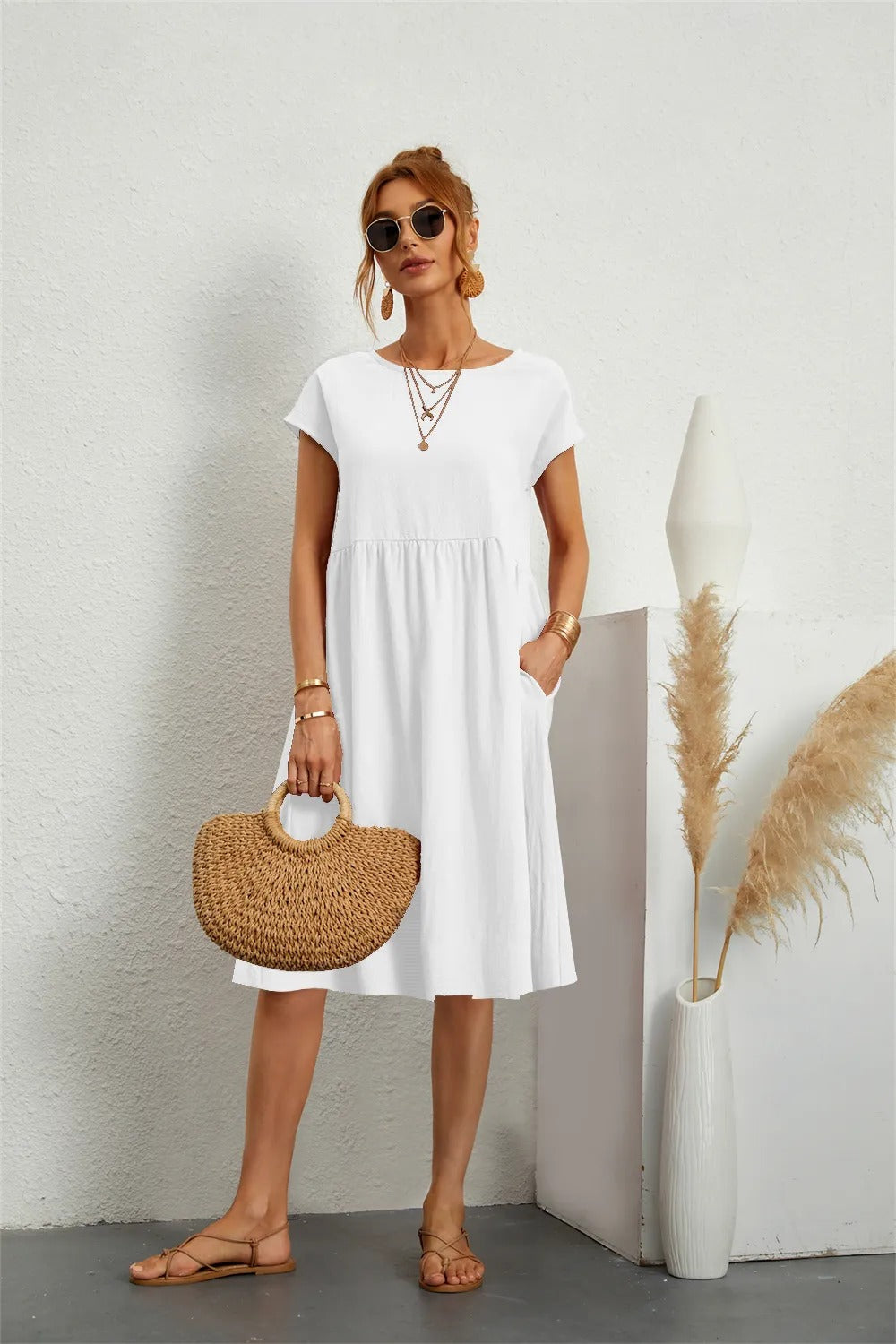 Sol - Damen elegantes Kleid