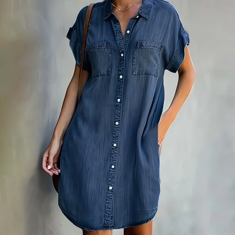 Delight – Lässiges Jeanskleid mit Knopfleiste