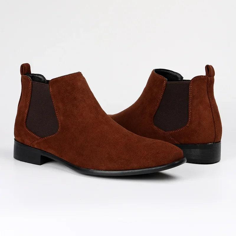 George – Herren Chelsea Stiefel im Wildleder-Look